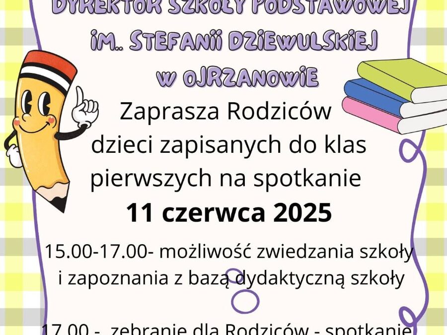 Spotkanie dla rodziców pierwszaków