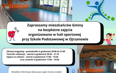 Bezpłatne zajęcia dla mieszkańców gminy