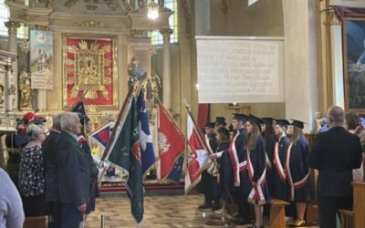 Udział naszego pocztu sztandarowego w gminnych obchodach Święta Konstytucji 3 Maja